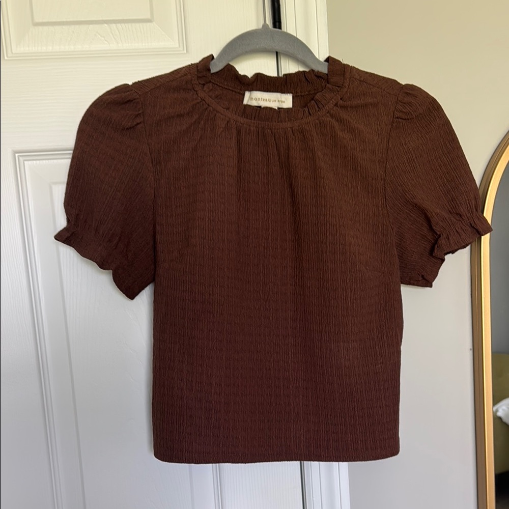 Elegant Brown Women's Top